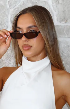 Zebra fur material Georgina Sunglasses Tortoise
