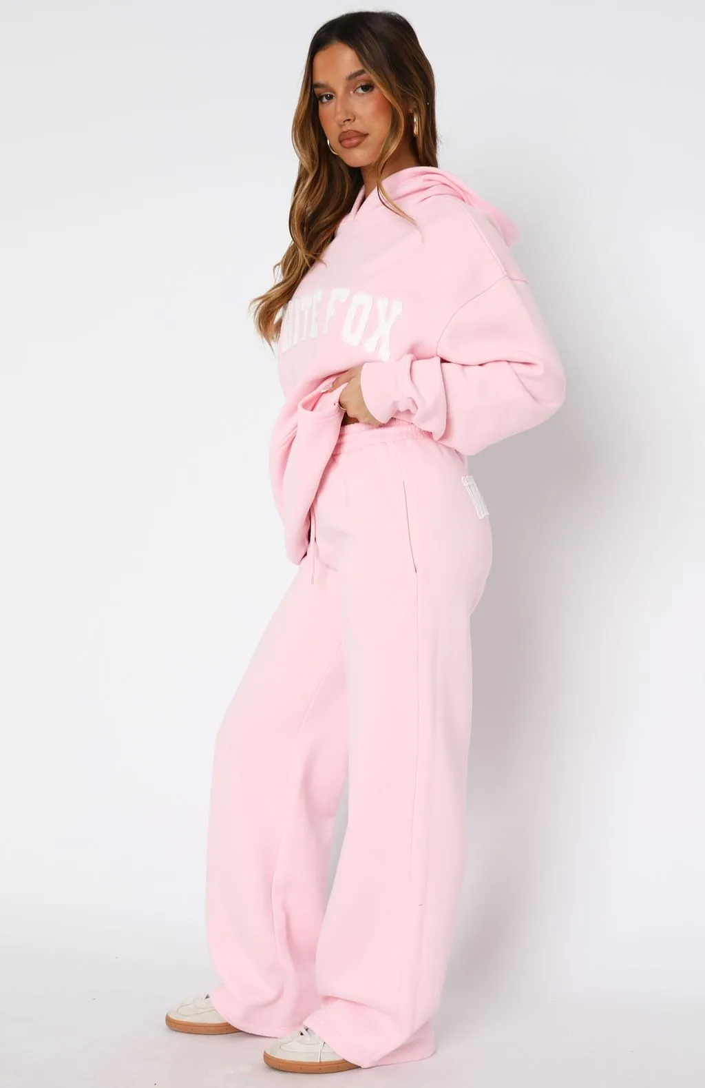 Cozy Waist Shout It Out Wide Leg Sweatpants Pink