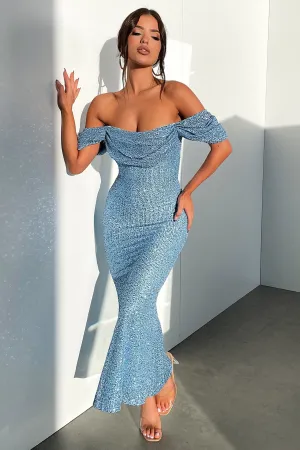 Ethnic Vibe Nara Maxi Dress - Blue