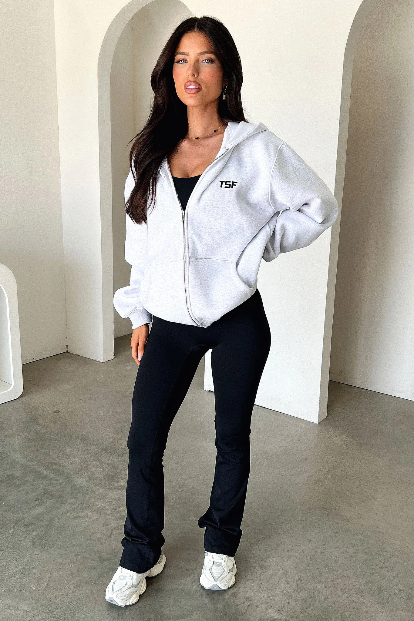 Dale Zip Up Hoodie - Grey Warm Street
