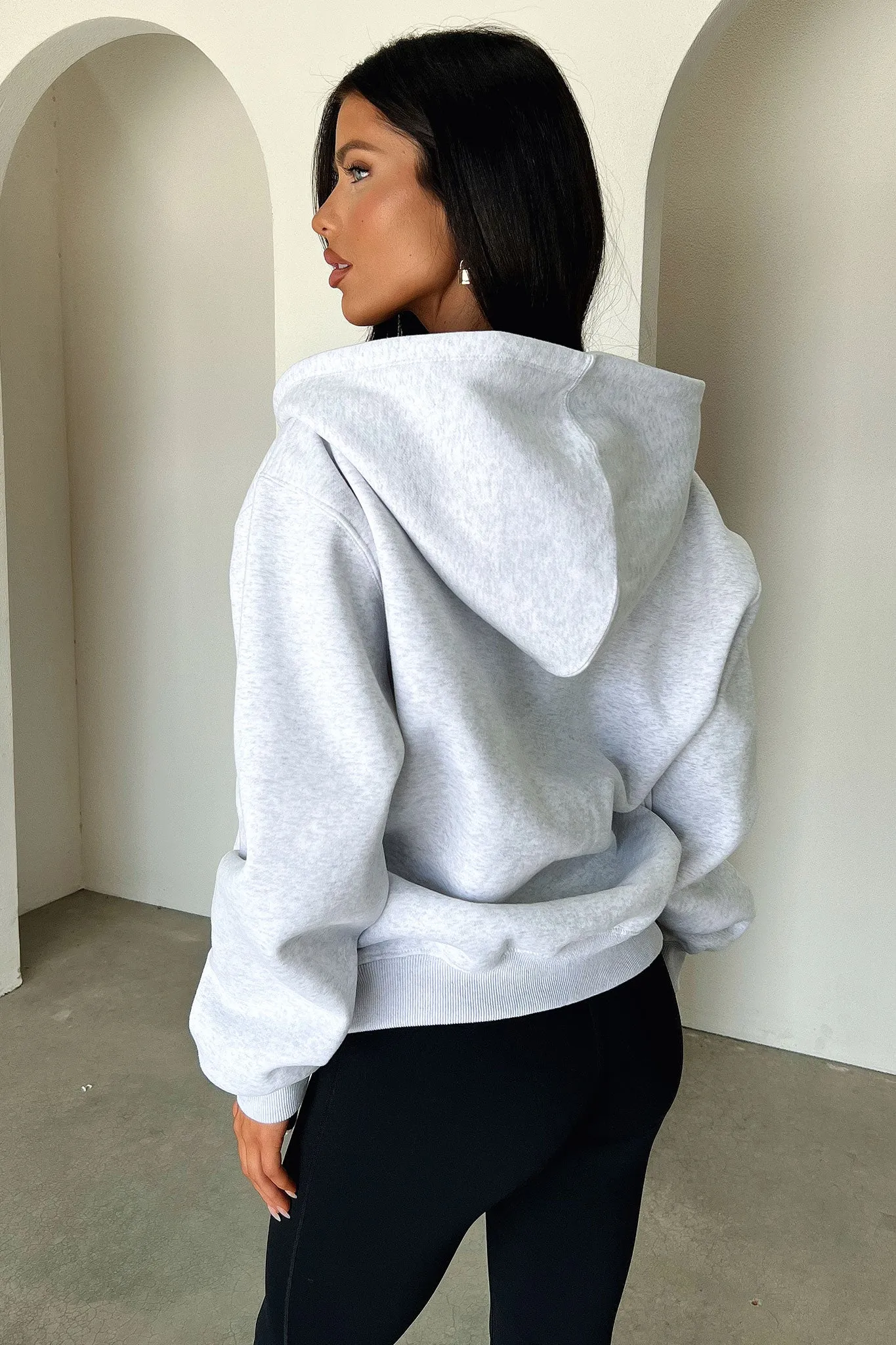 Dale Zip Up Hoodie - Grey Warm Street