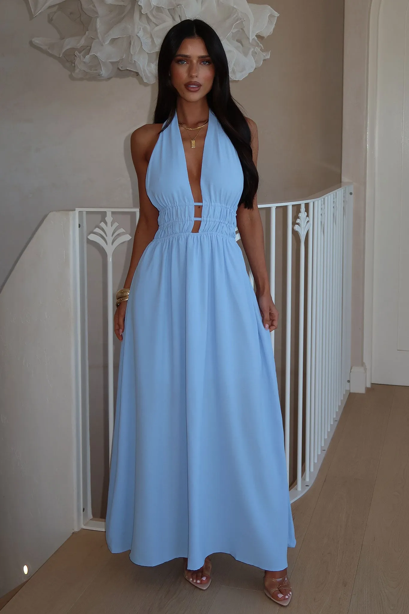 Deep Hue Arien Maxi Dress - Blue