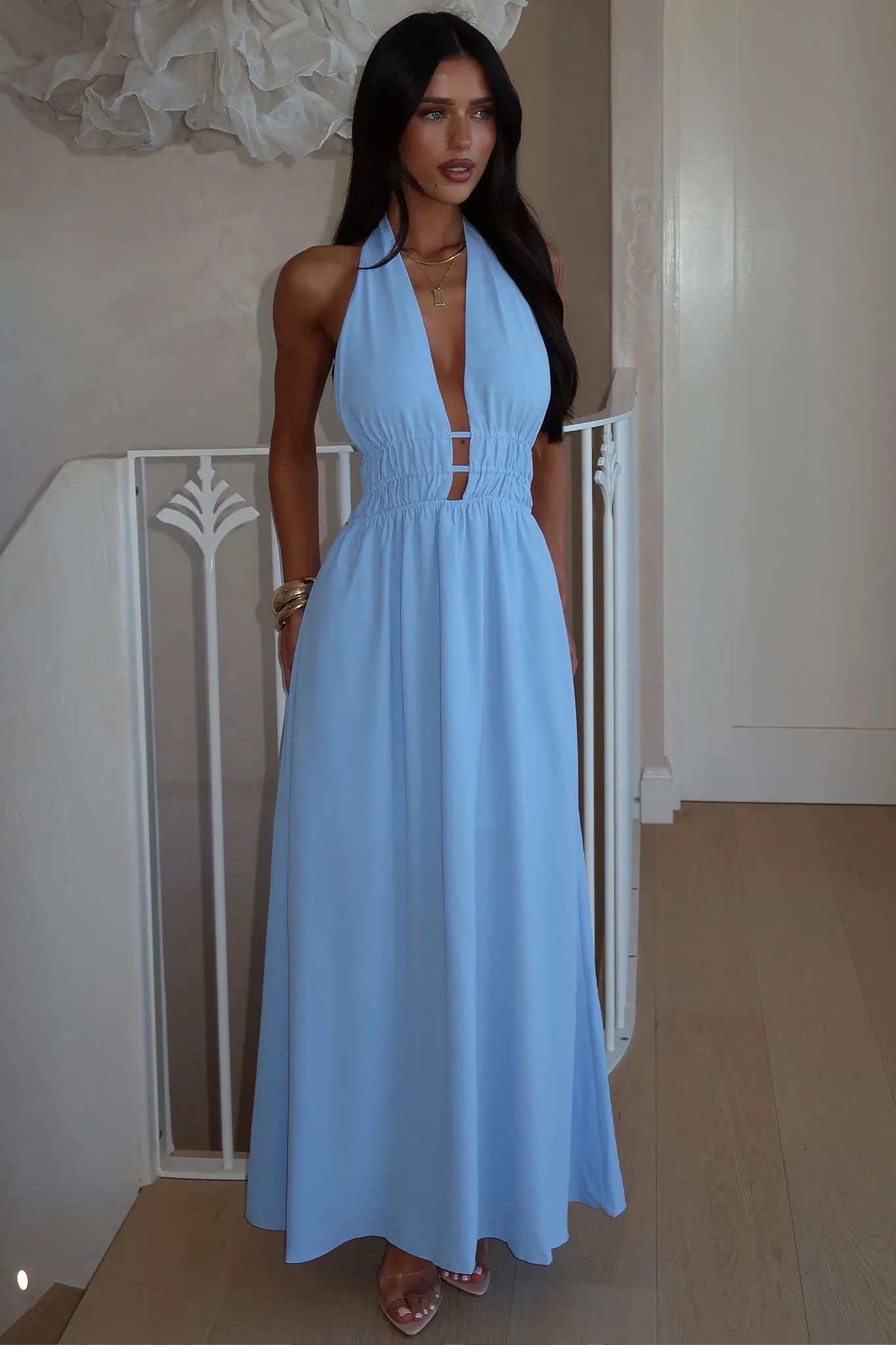 Arien Maxi Dress - Blue Fresh Air