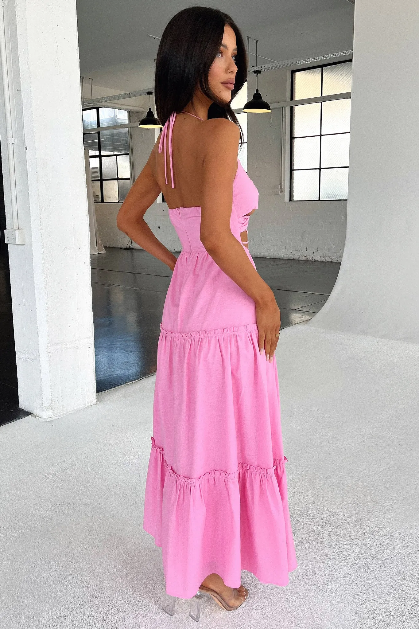 Deep Hue Lucy Maxi Dress - Pink