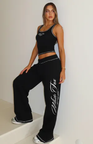 Don't Need Anyone Track Pants Black Modern Edge