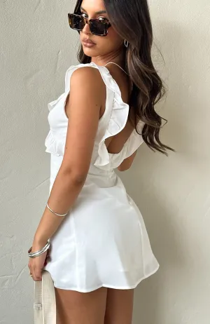 Flare Breeze Doubt It Mini Dress White