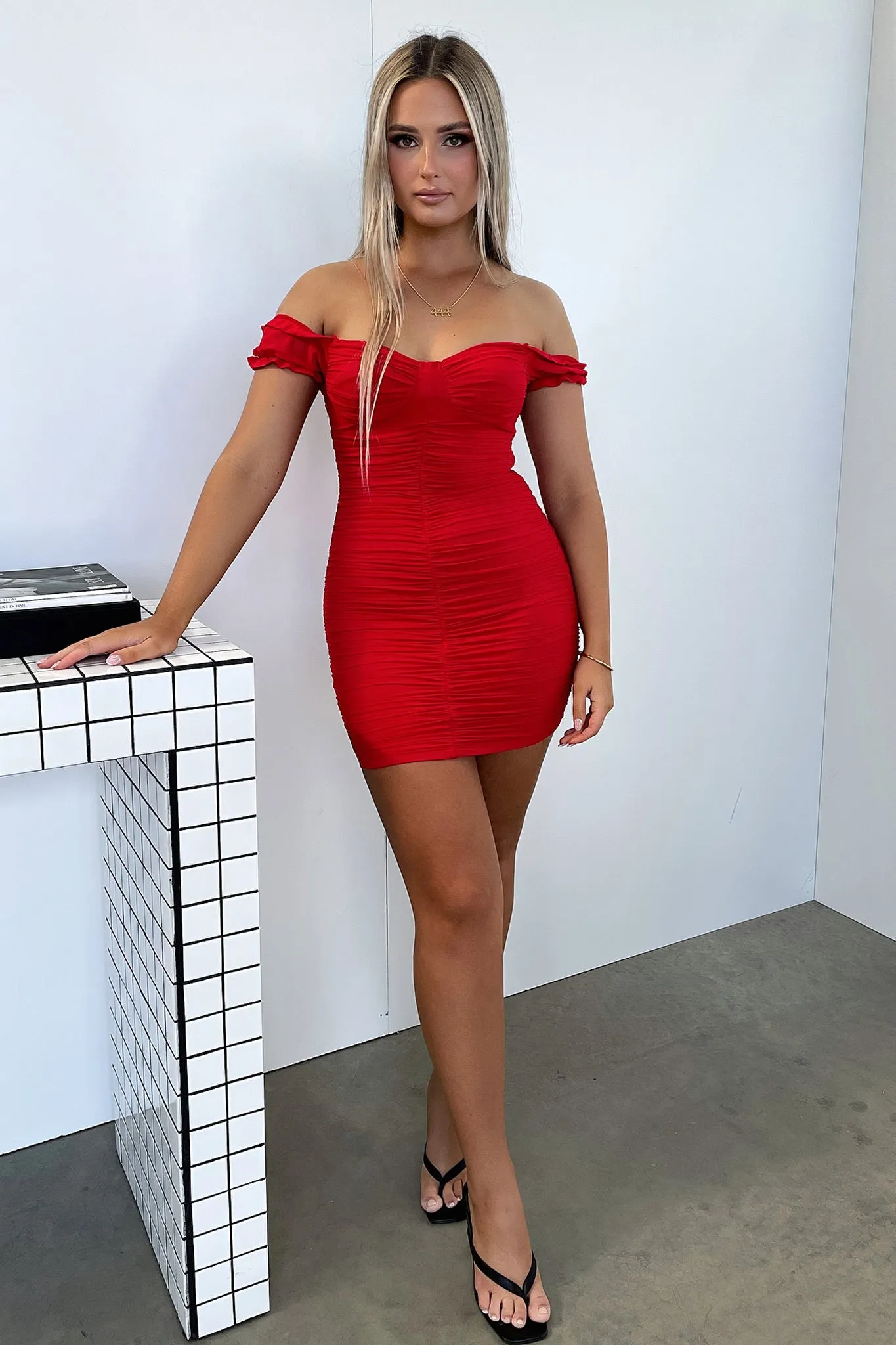 Lynx Dress - Red Pop Mode