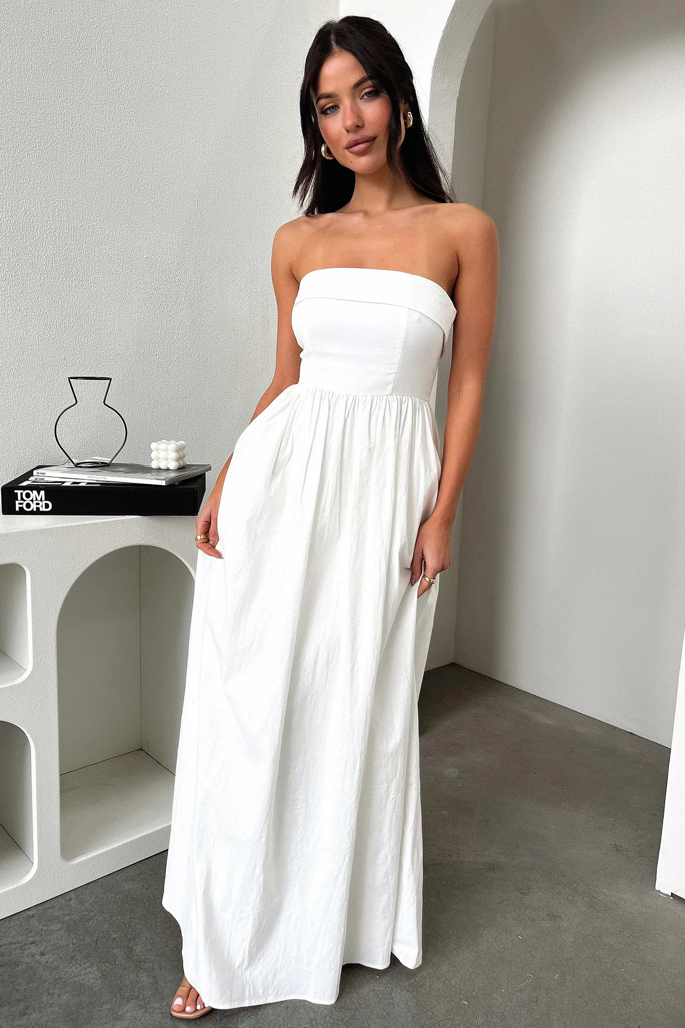 Dynamic Dress Cornell Maxi Dress - White