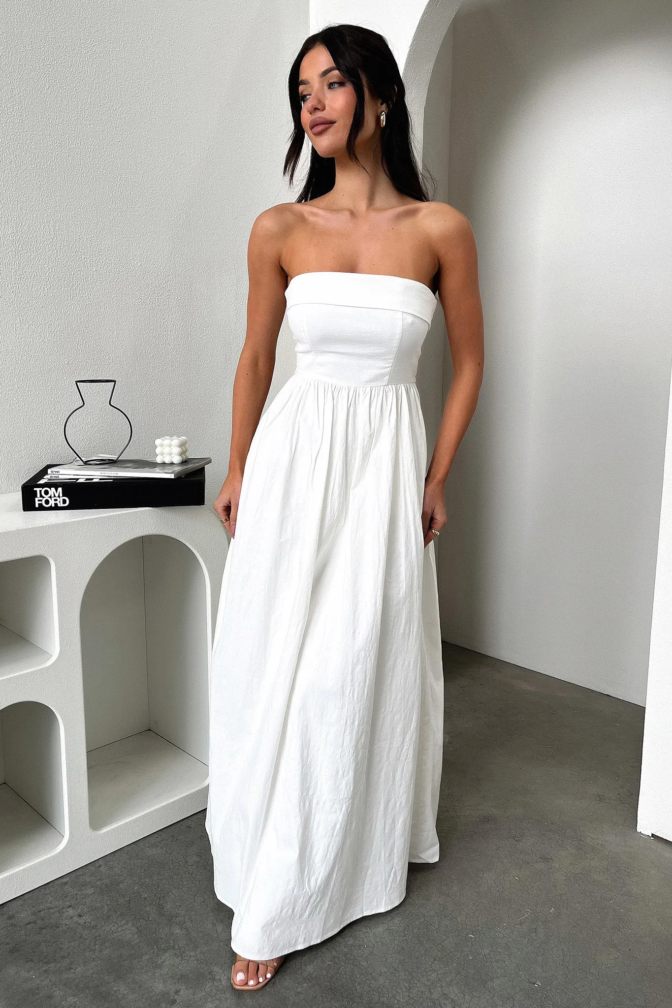 Dynamic Dress Cornell Maxi Dress - White