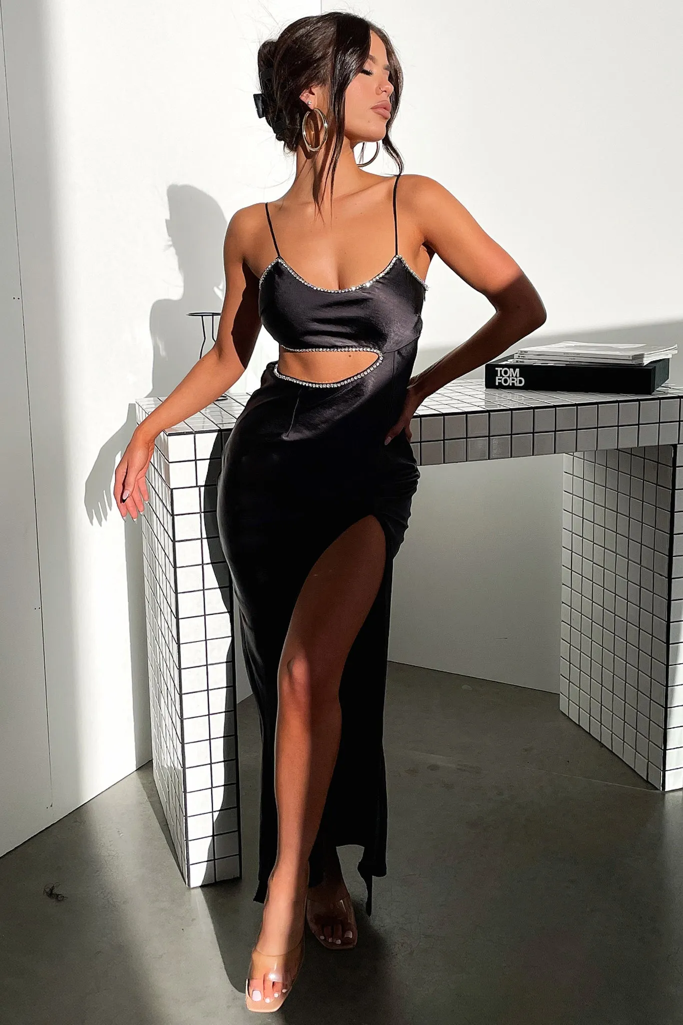 Glam Feel Kiara Maxi Dress - Black