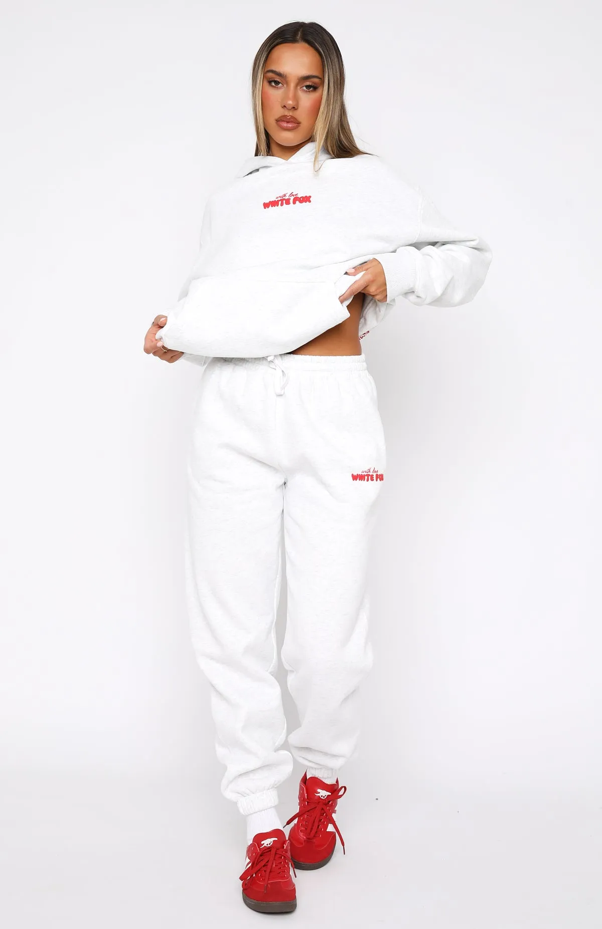Easy Movement With Love In The Moment Sweatpants Grey Marle