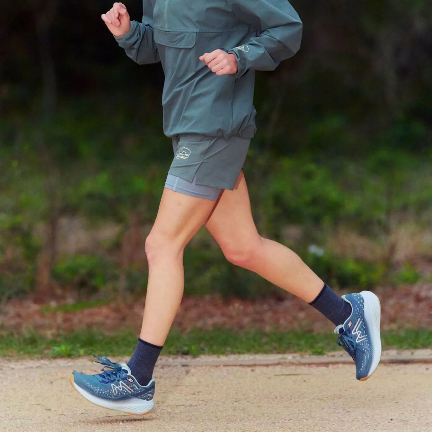 Easy running WOMEN'S MESTARI RUN - STORMY WEATHER / ARCTIC ICE