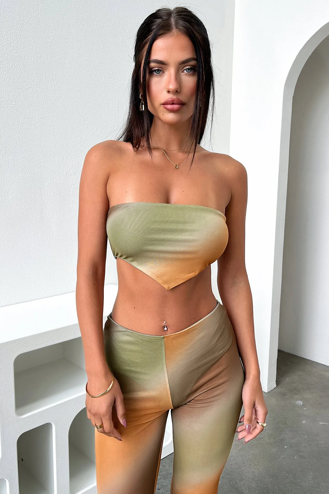 Easy transportation Shyla Crop - Green