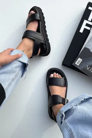 Sport Glow Ryder Chunky Sandals - Black