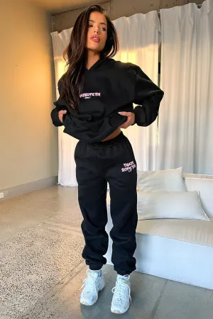Series 7 Sweatpants - Black/Pink City Vibe Slim Design
