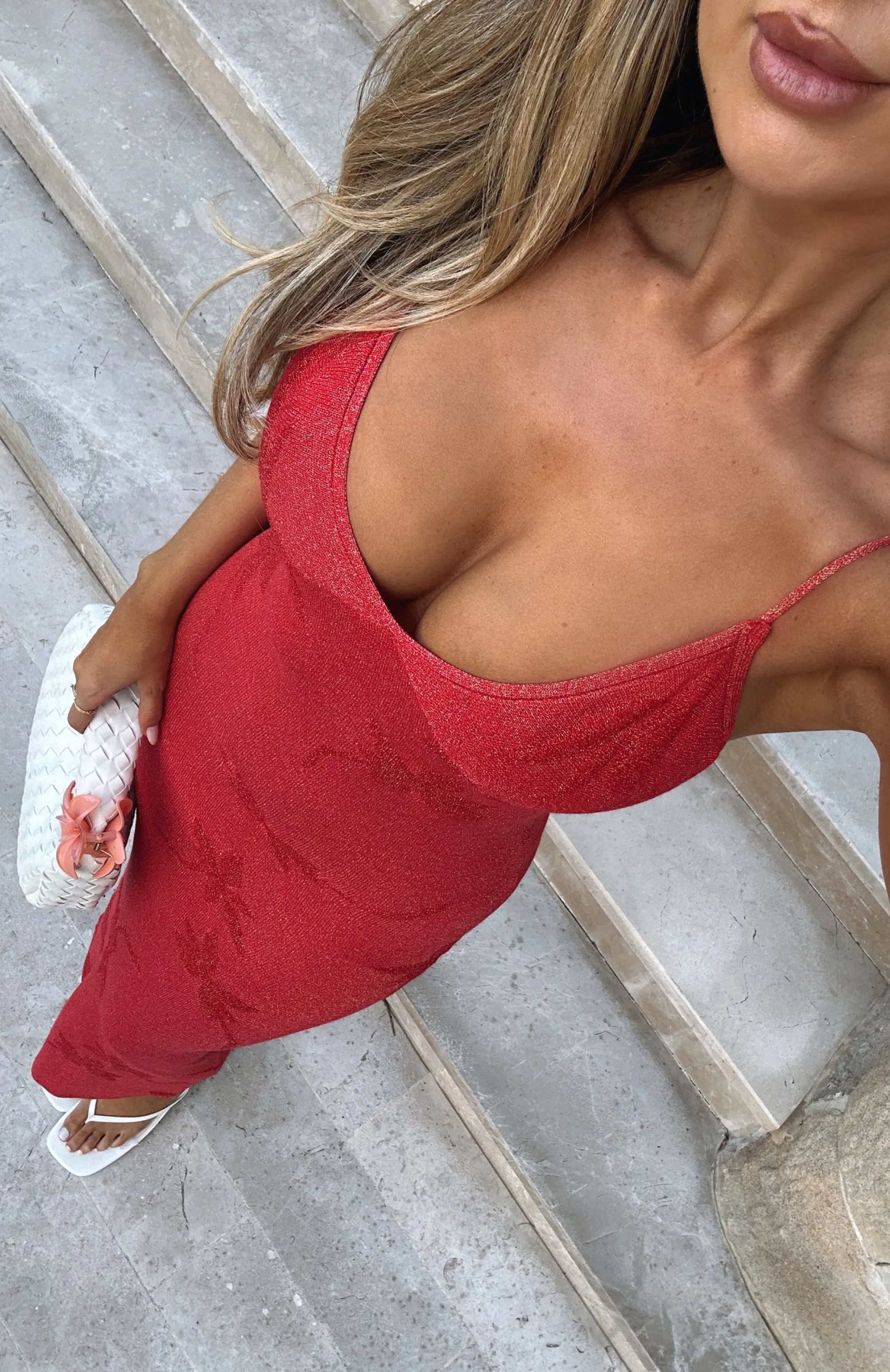 Trust Issues Maxi Dress Red Versatile-Wear Eco Friendly