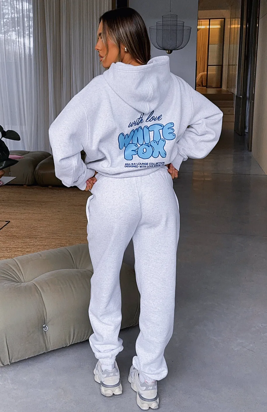 Elegant Waist With Love Always Sweatpants Grey Marle