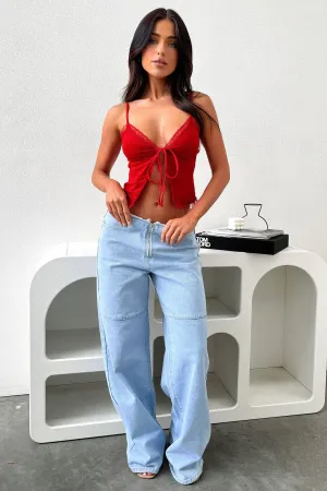 Elijah Jeans - Blue Bootcut shape
