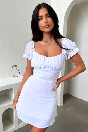 Carrie Mini Dress - White Edge Light