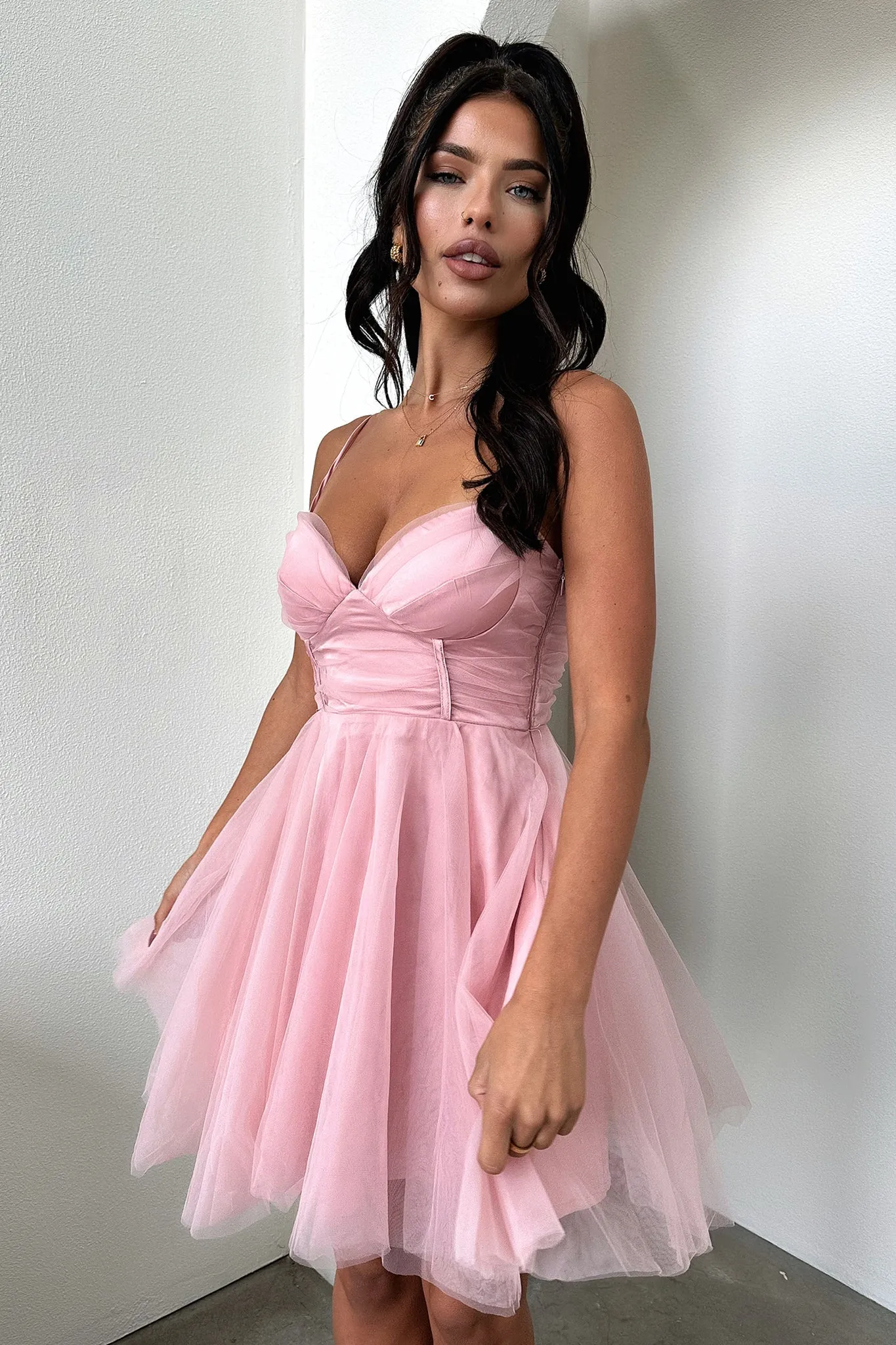 Emilia Dress - Pink Cute Muse
