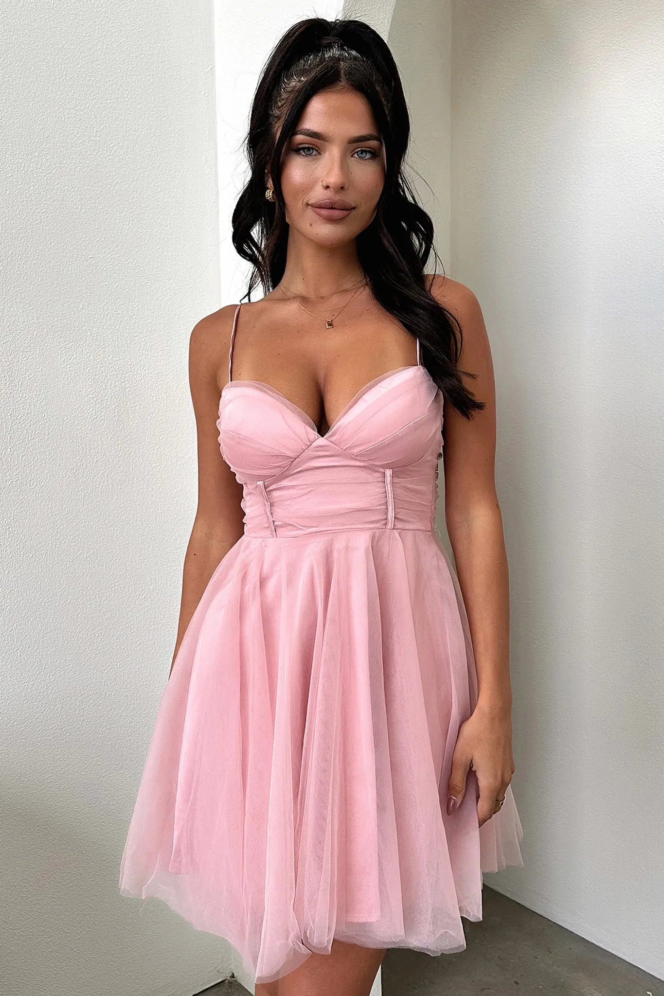 Emilia Dress - Pink Cute Muse