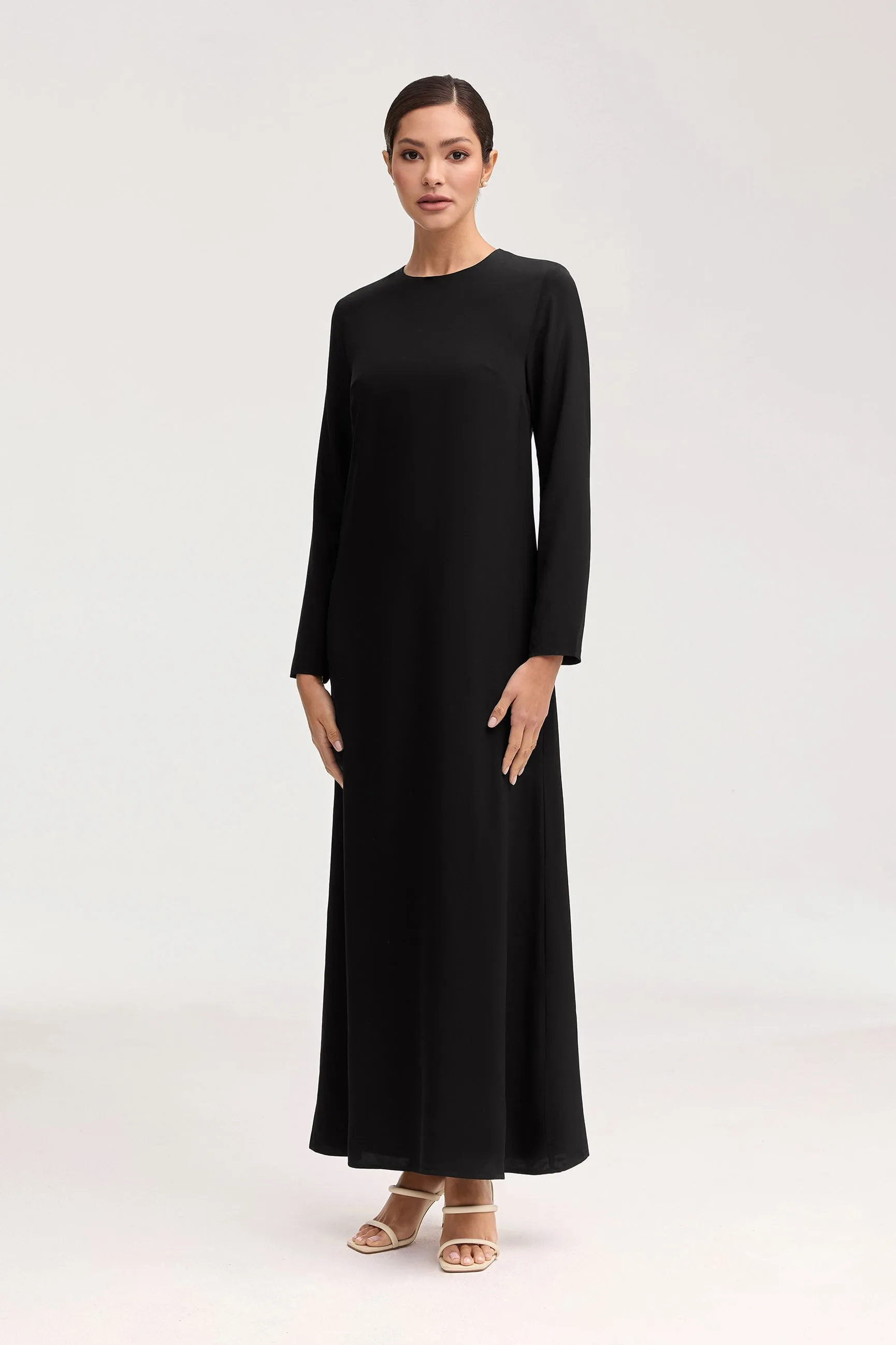 Estee Viscose Maxi Dress - Black Glam Touch
