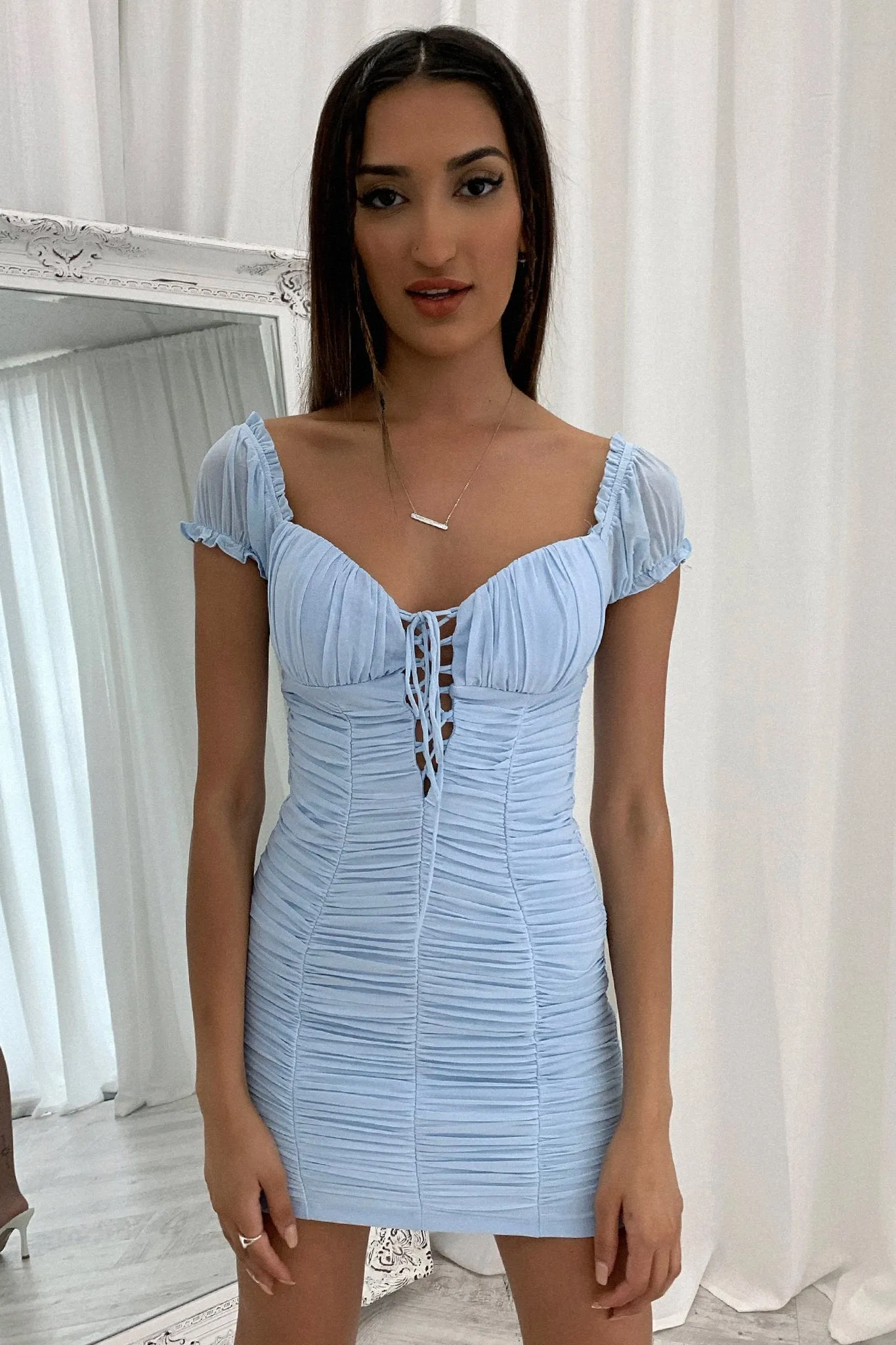 Meeta Dress - Light Blue Nature Glow