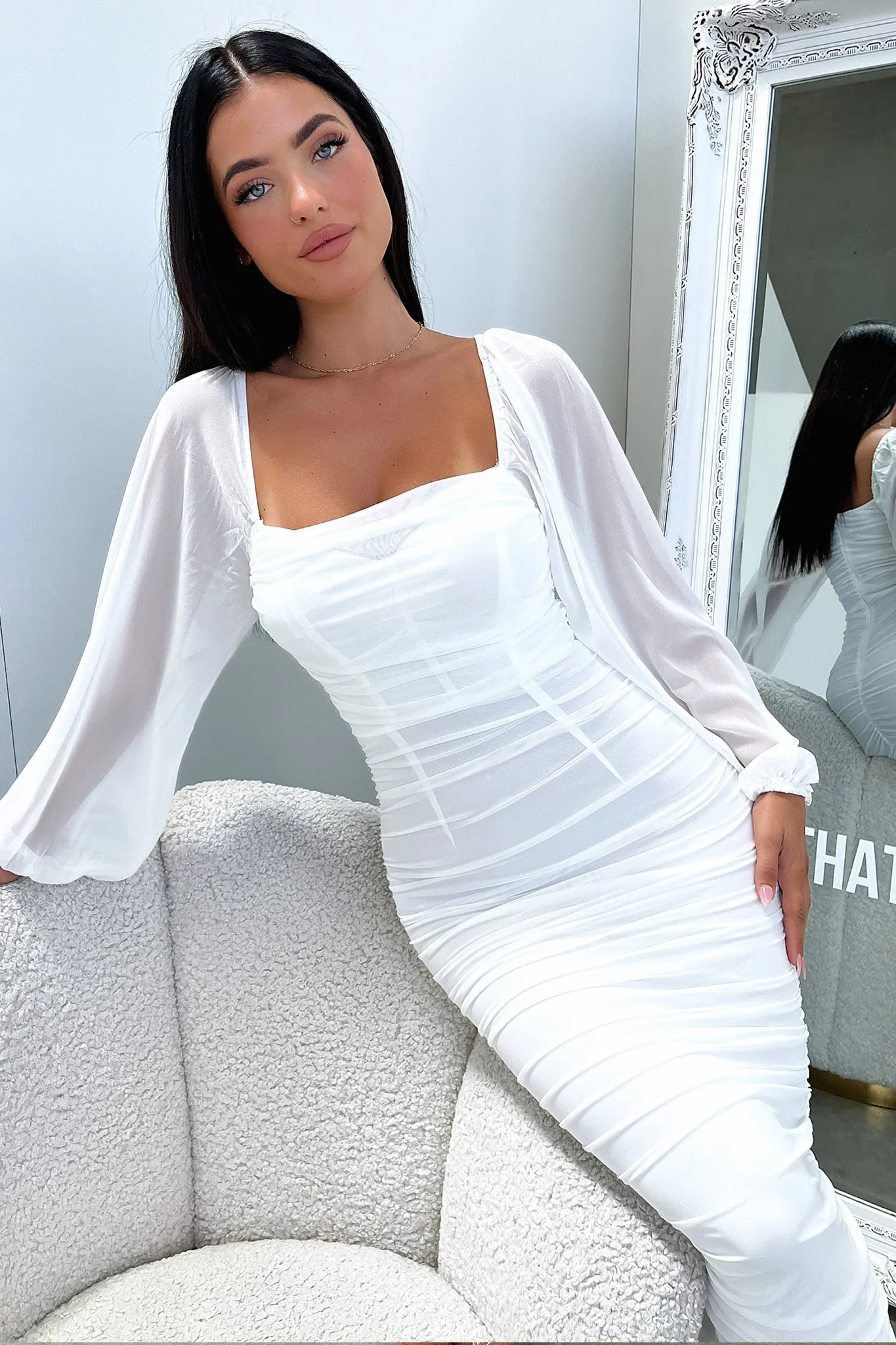 Feminine Flow Octavia Maxi Dress - White