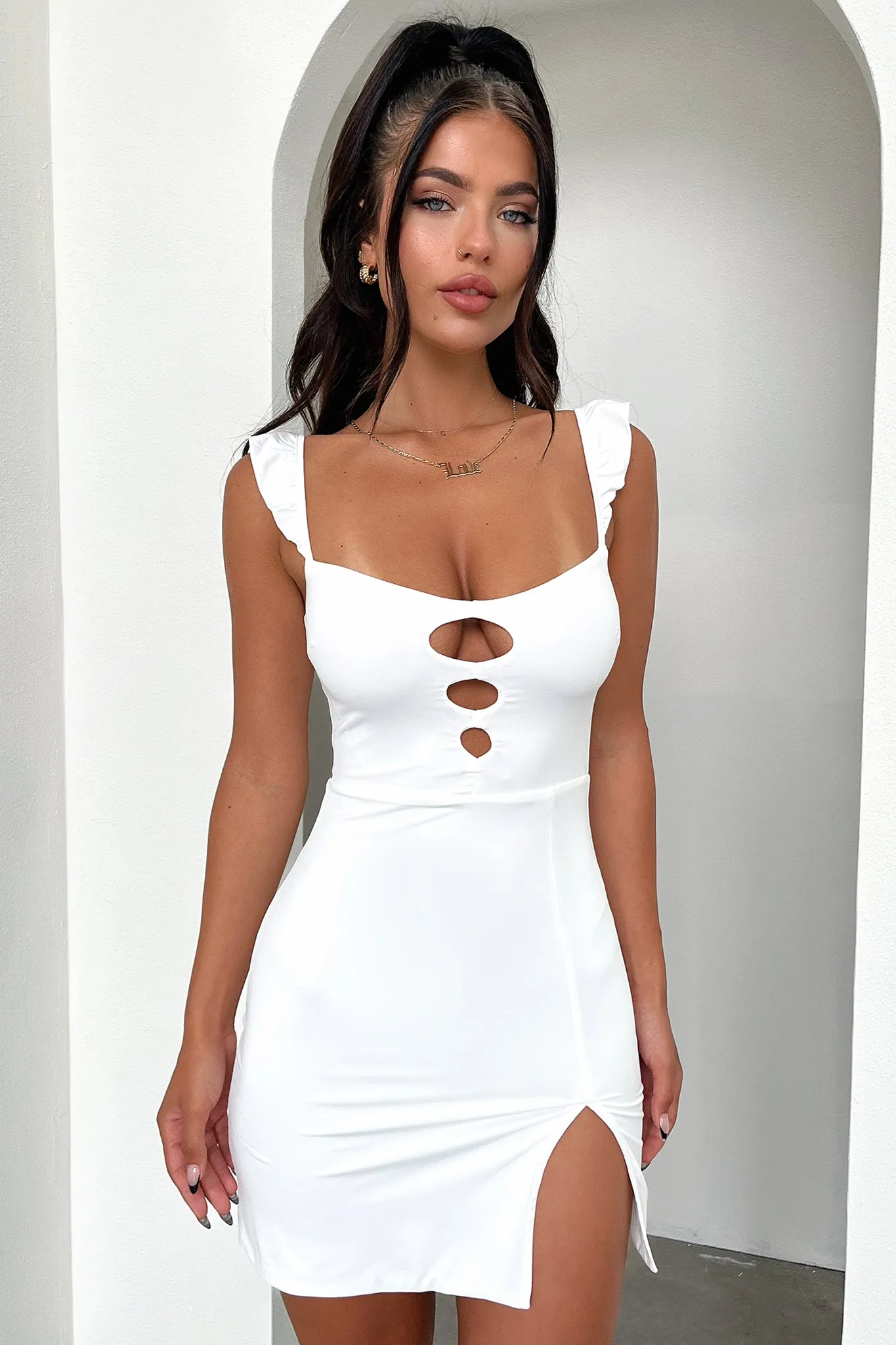 Arbory Dress - White Heat Scene Scene Cool