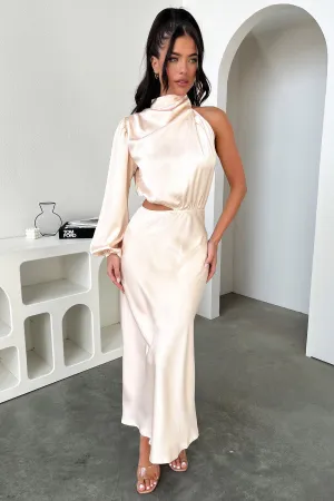 Fresh Air Atonia Midi Dress - Champagne