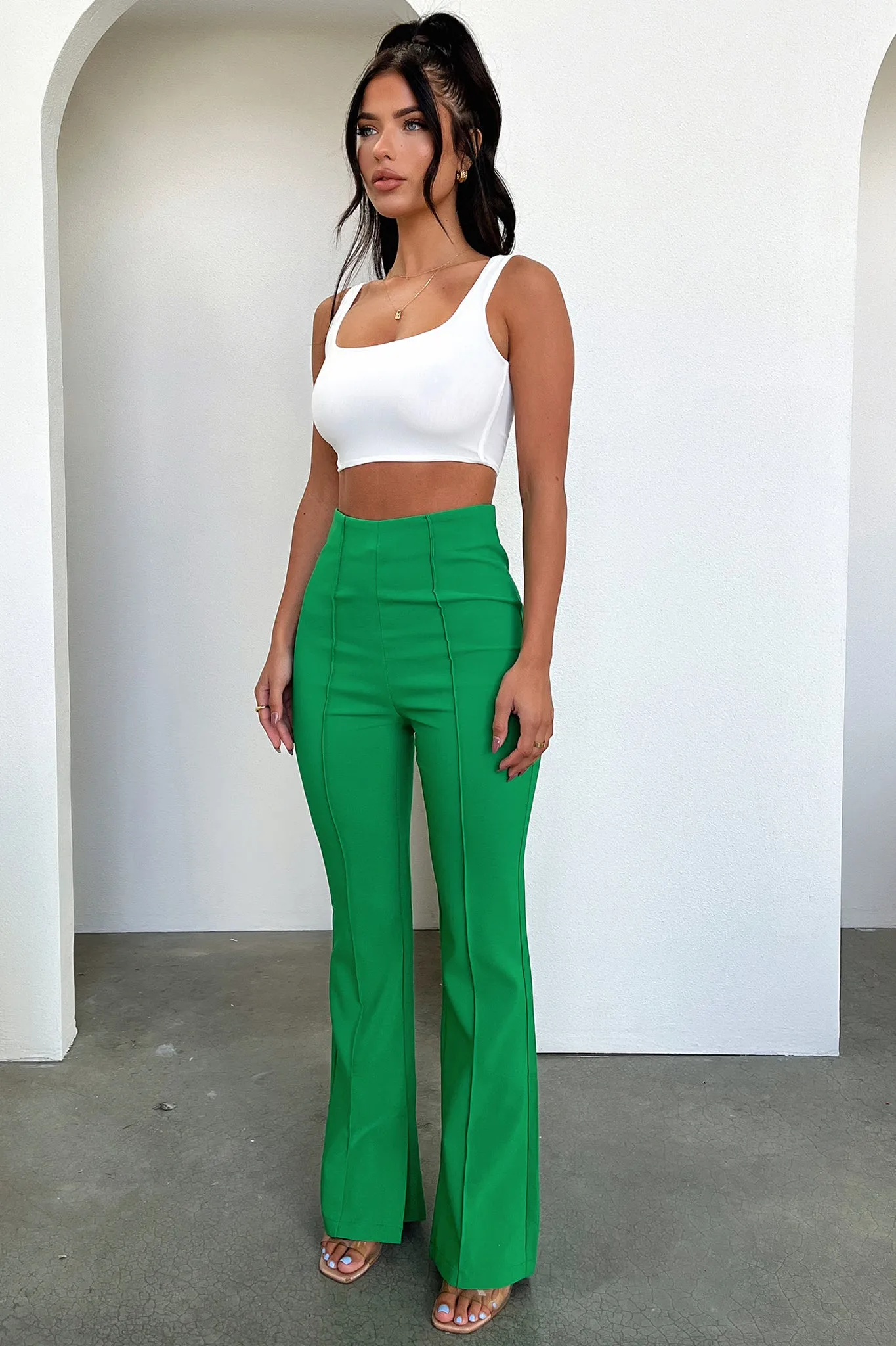 Flattering Fit Isiah Pants - Green