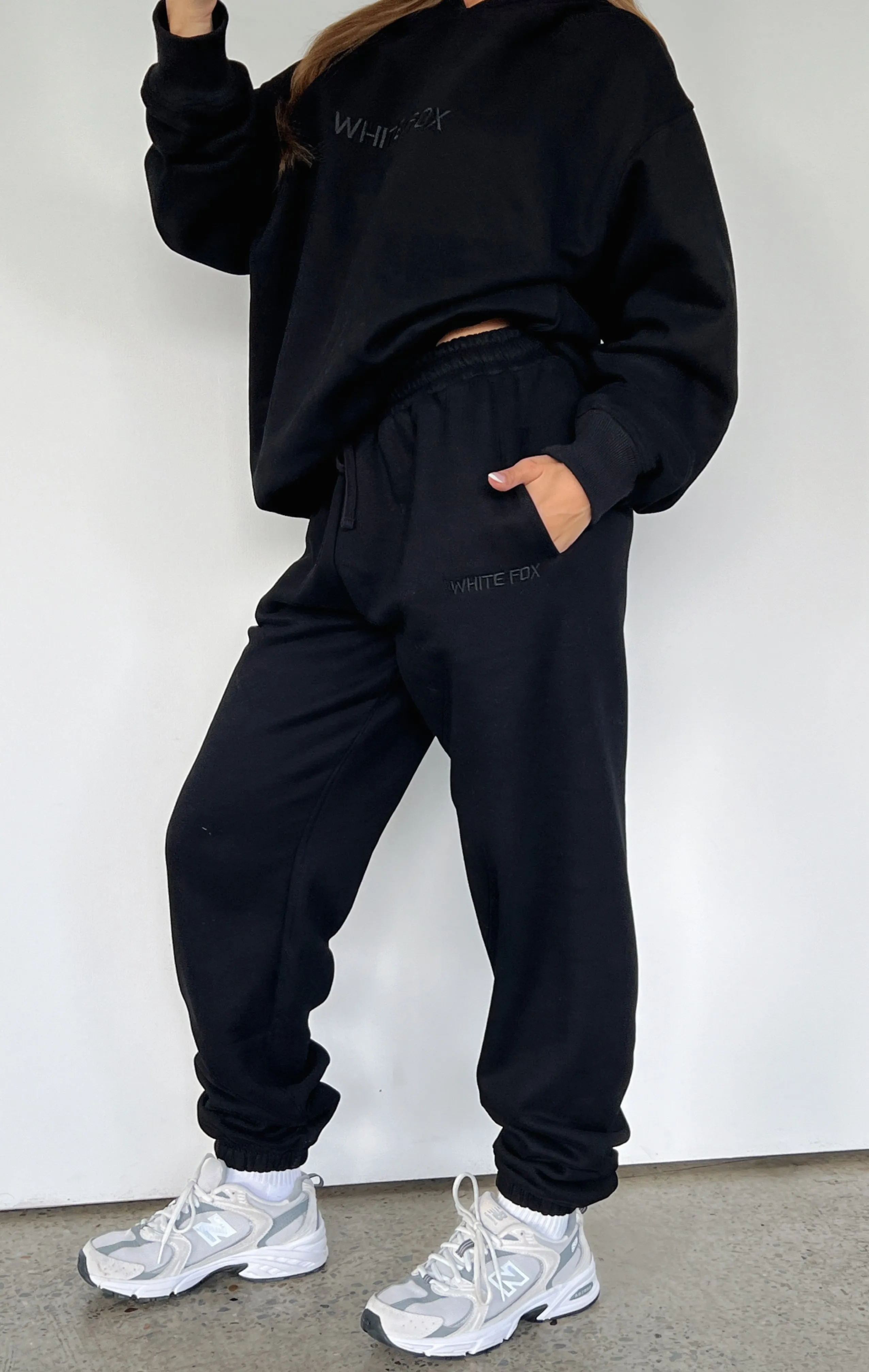 Trendy Style Stay Lifted Sweatpants Black