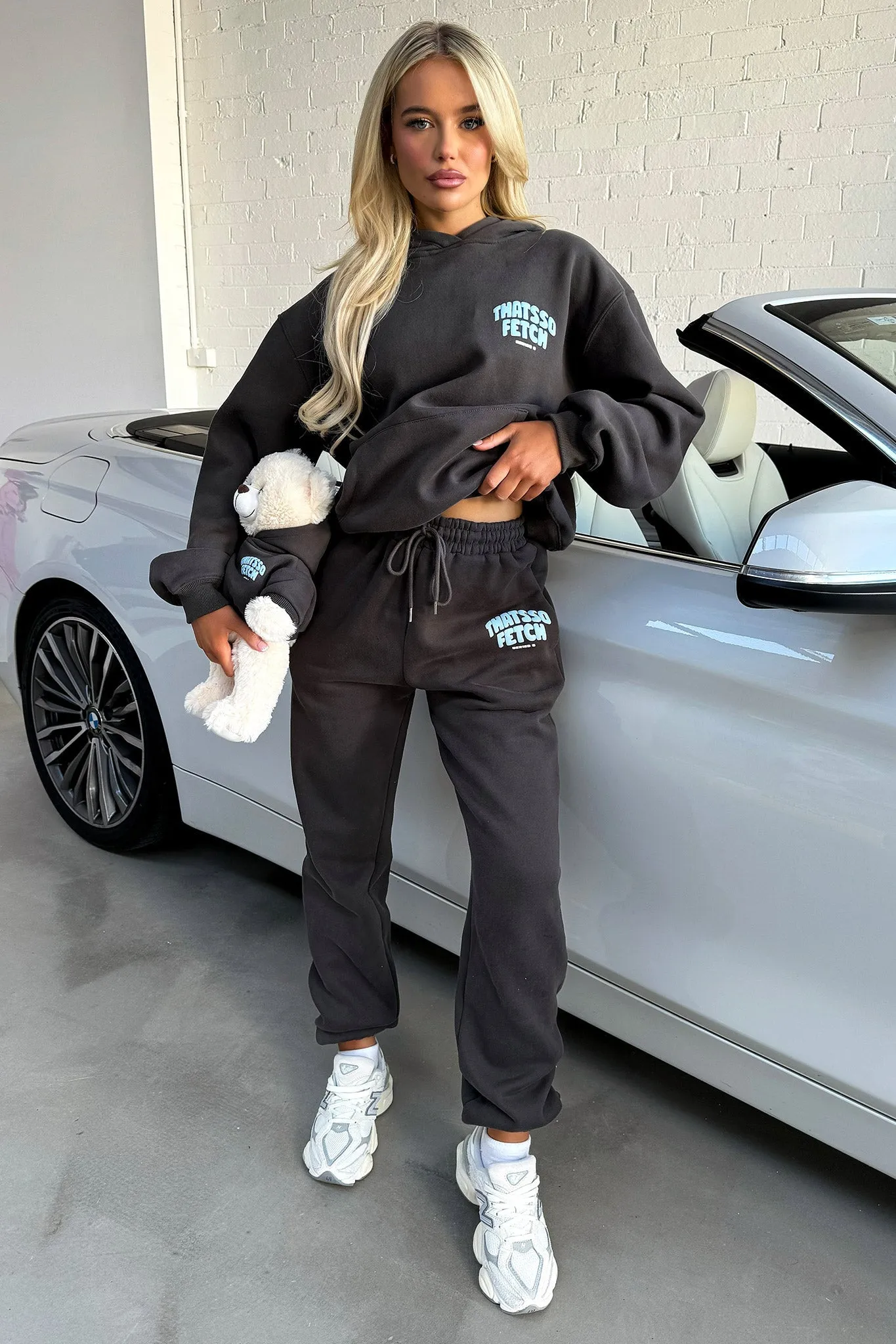 Series 5 Sweatpants - Charcoal/Blue Built-in shorts