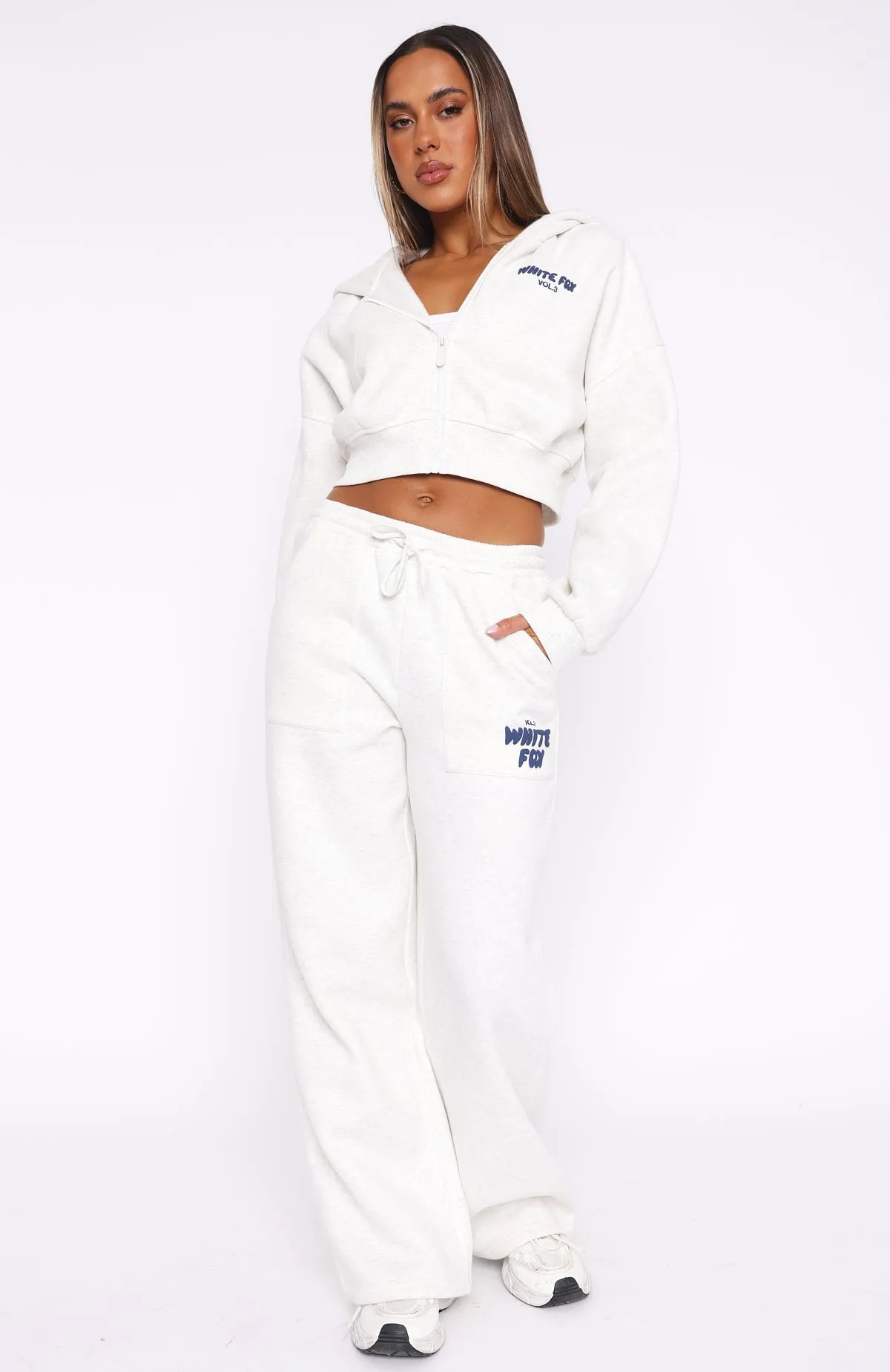 Flexible Fit Offstage Wide Leg Sweatpants Mineral Grey