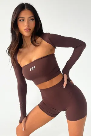 Strength training Koda Strapless Crop - Brown