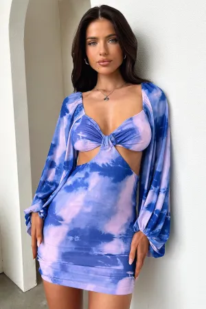 and Versatile evening mini dress. Party Rush Ashna Dress - Blue/Purple