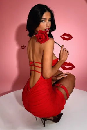 Sweetheart Dress & Leg Garter - Red Hot Star