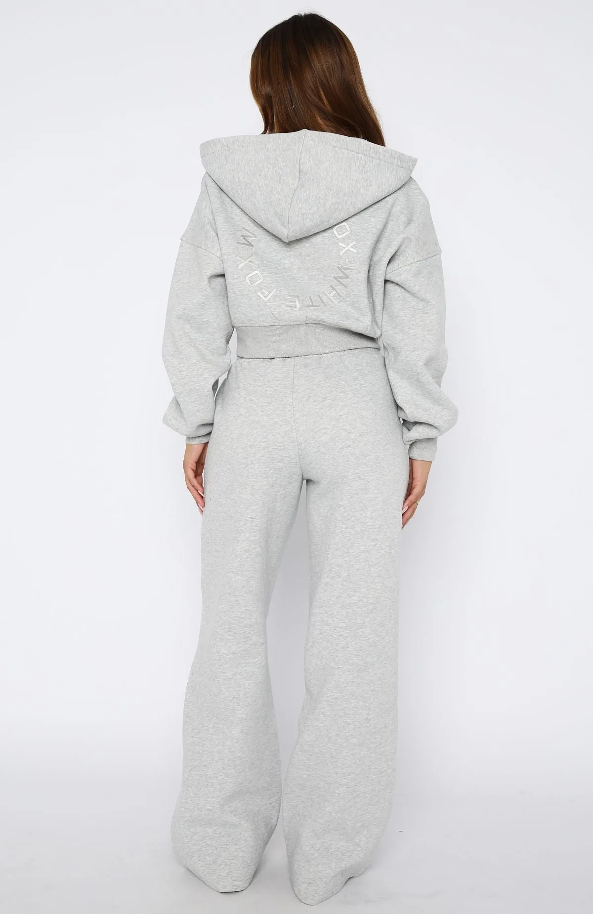 Functional Fit Stay Lifted Wide Leg Sweatpants Dark Grey Marle