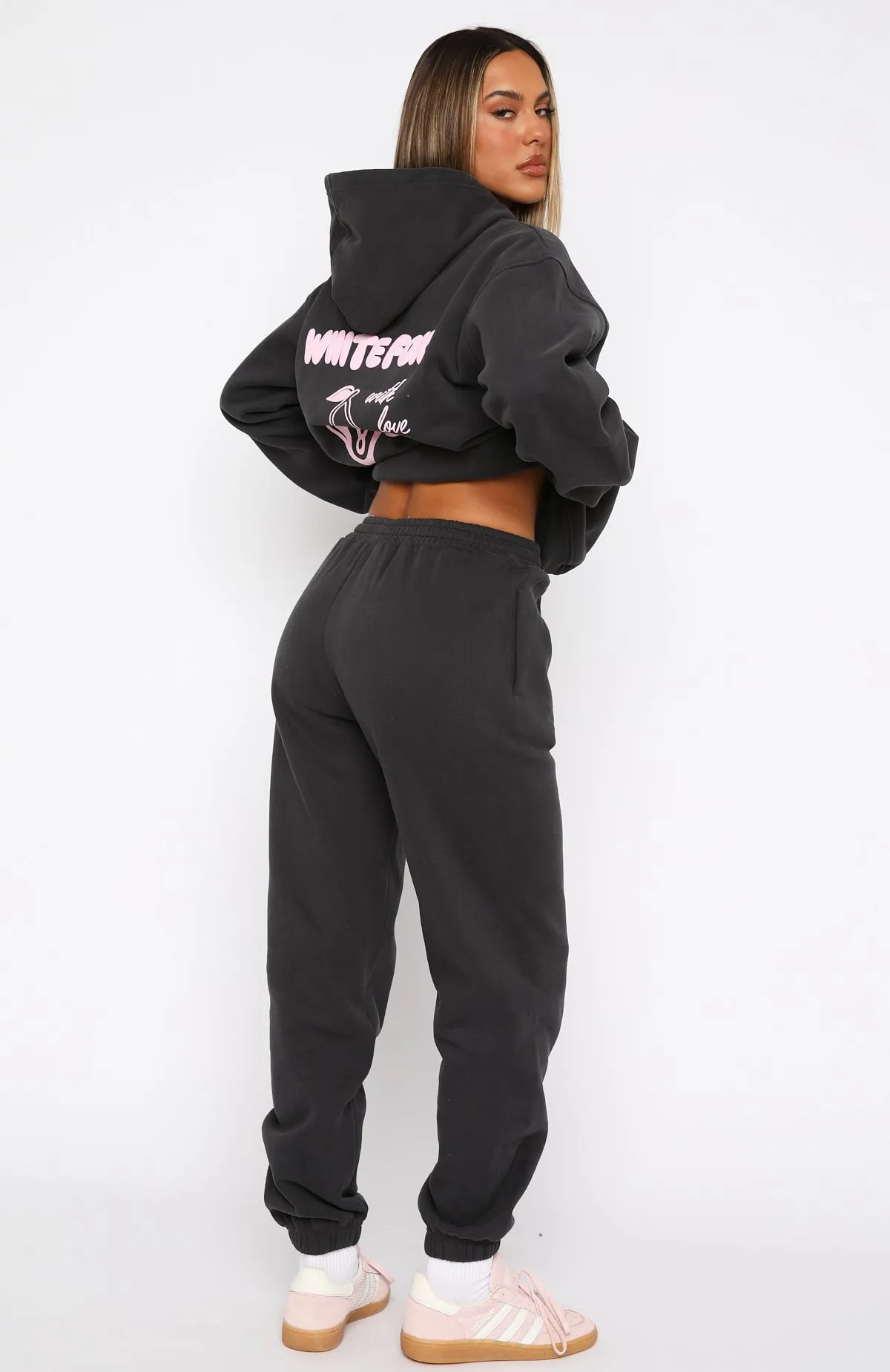 Functional Style With Love In The Moment Sweatpants Charcoal