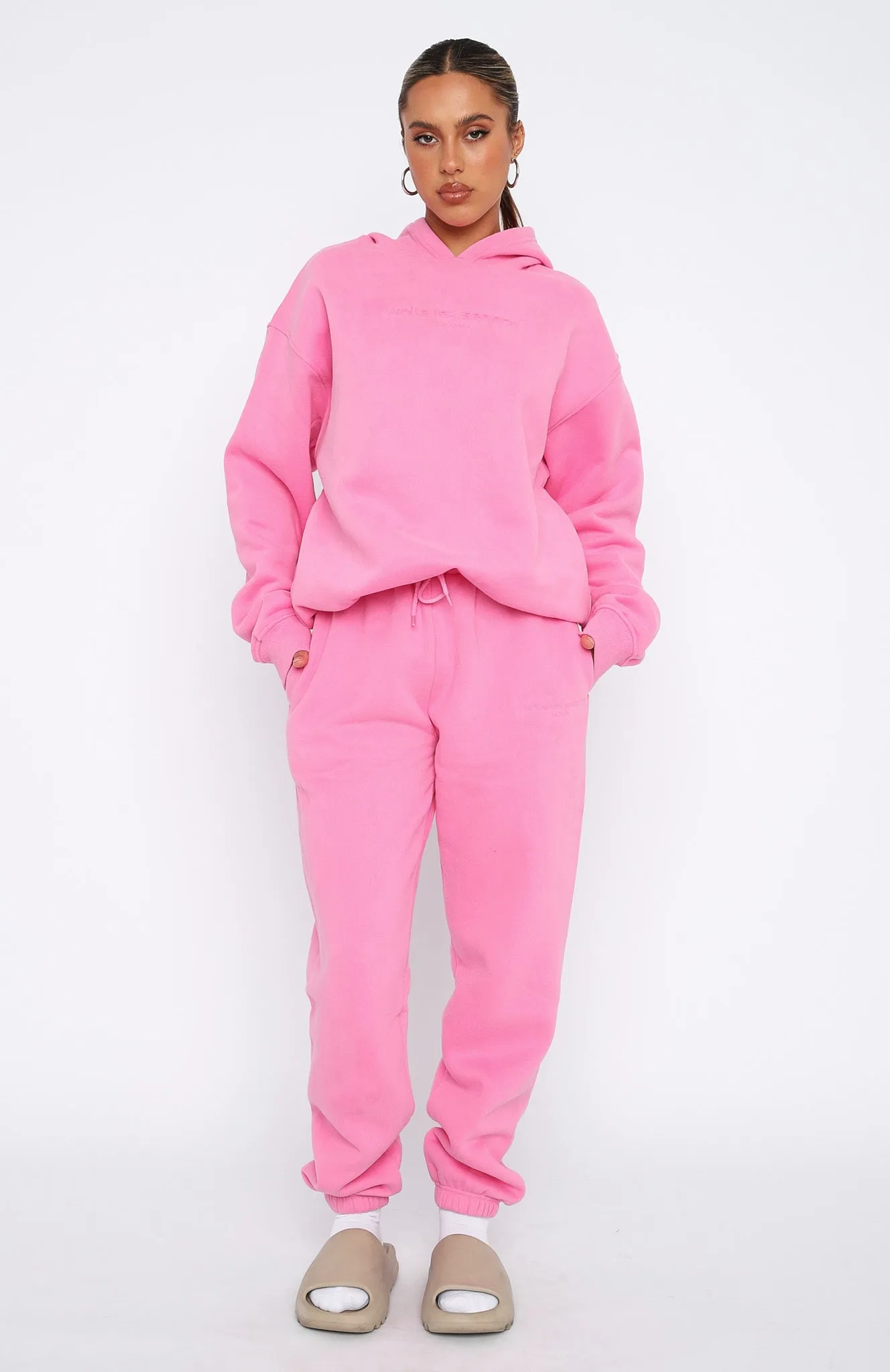 Future Forward Sweatpants Candy Pink Office Style