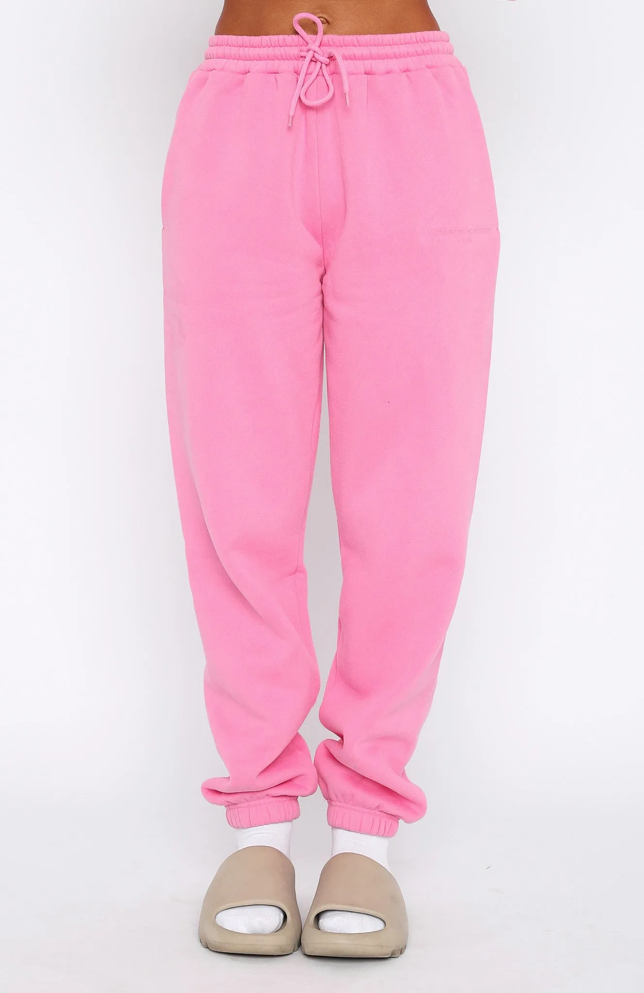 Future Forward Sweatpants Candy Pink Office Style