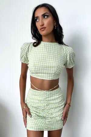 Simple Style Gabby Skirt - Green