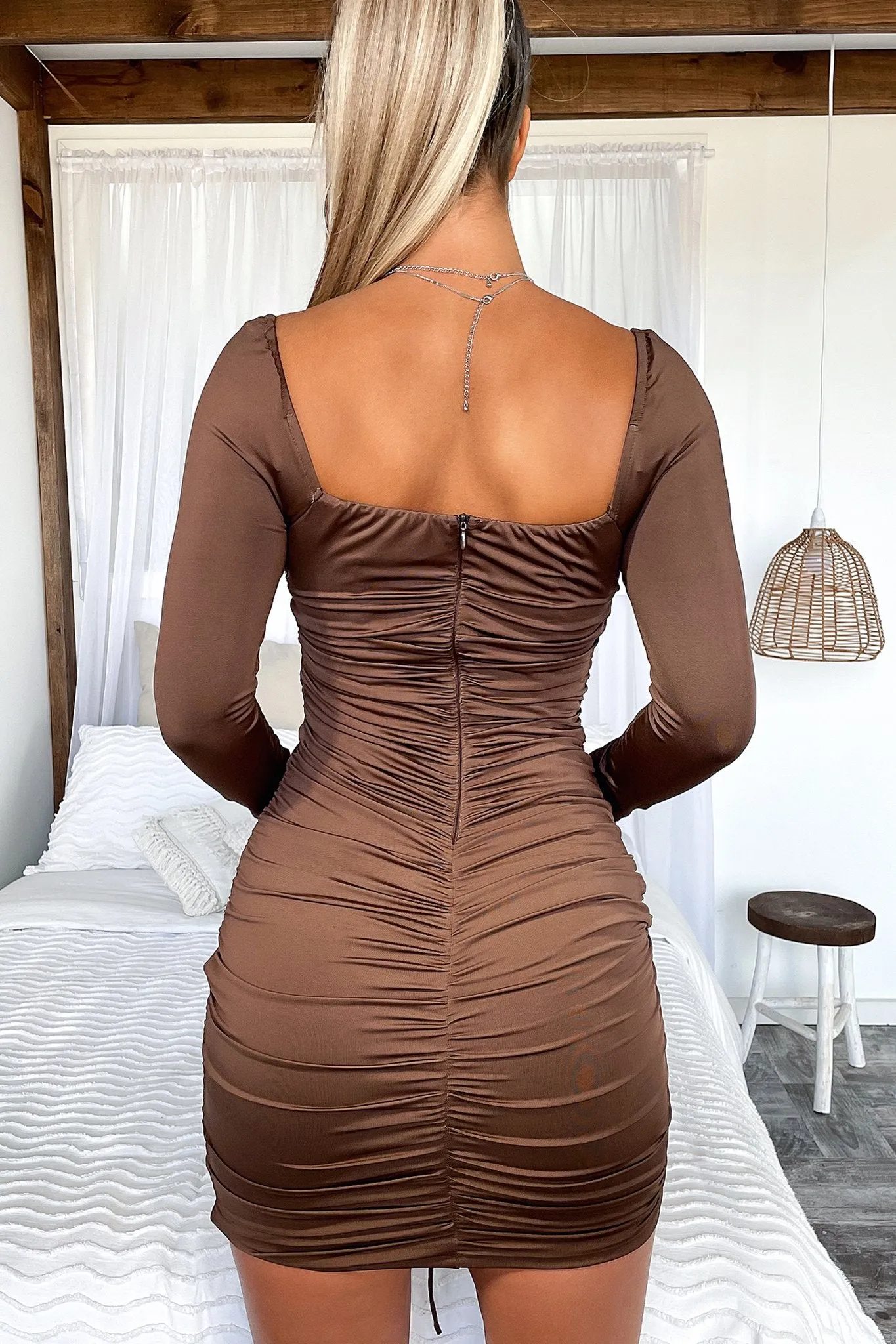 Gambit Dress - Brown Distinctive Wear