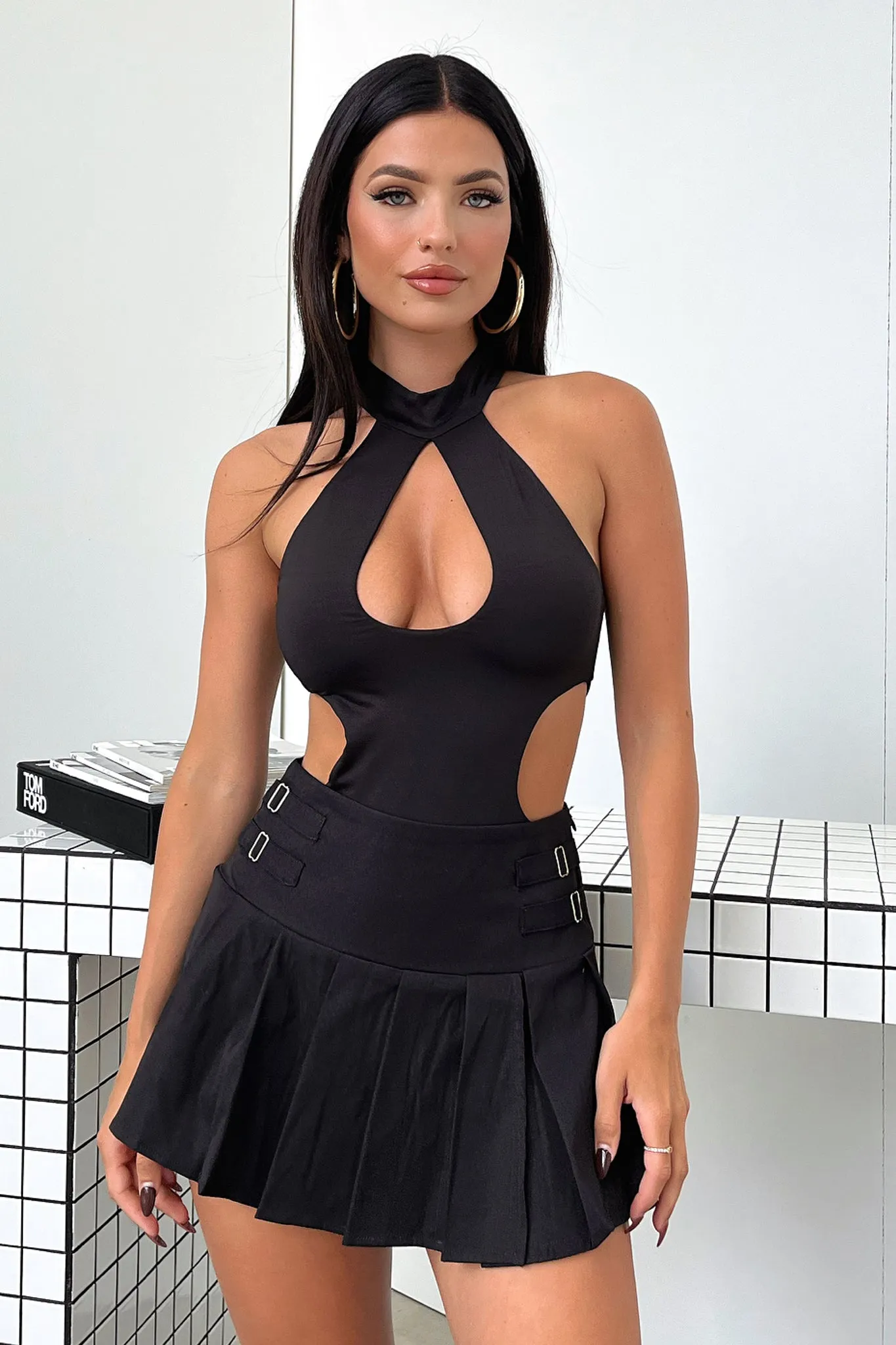 belt Gianna Bodysuit - Black