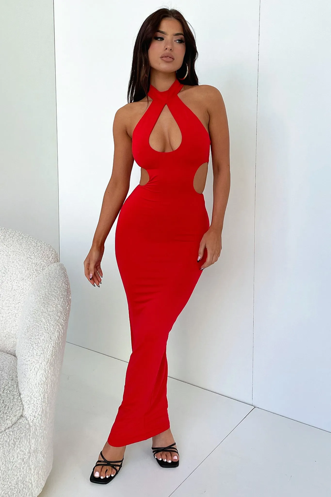 Gianna Maxi Dress - Red Artisan Made