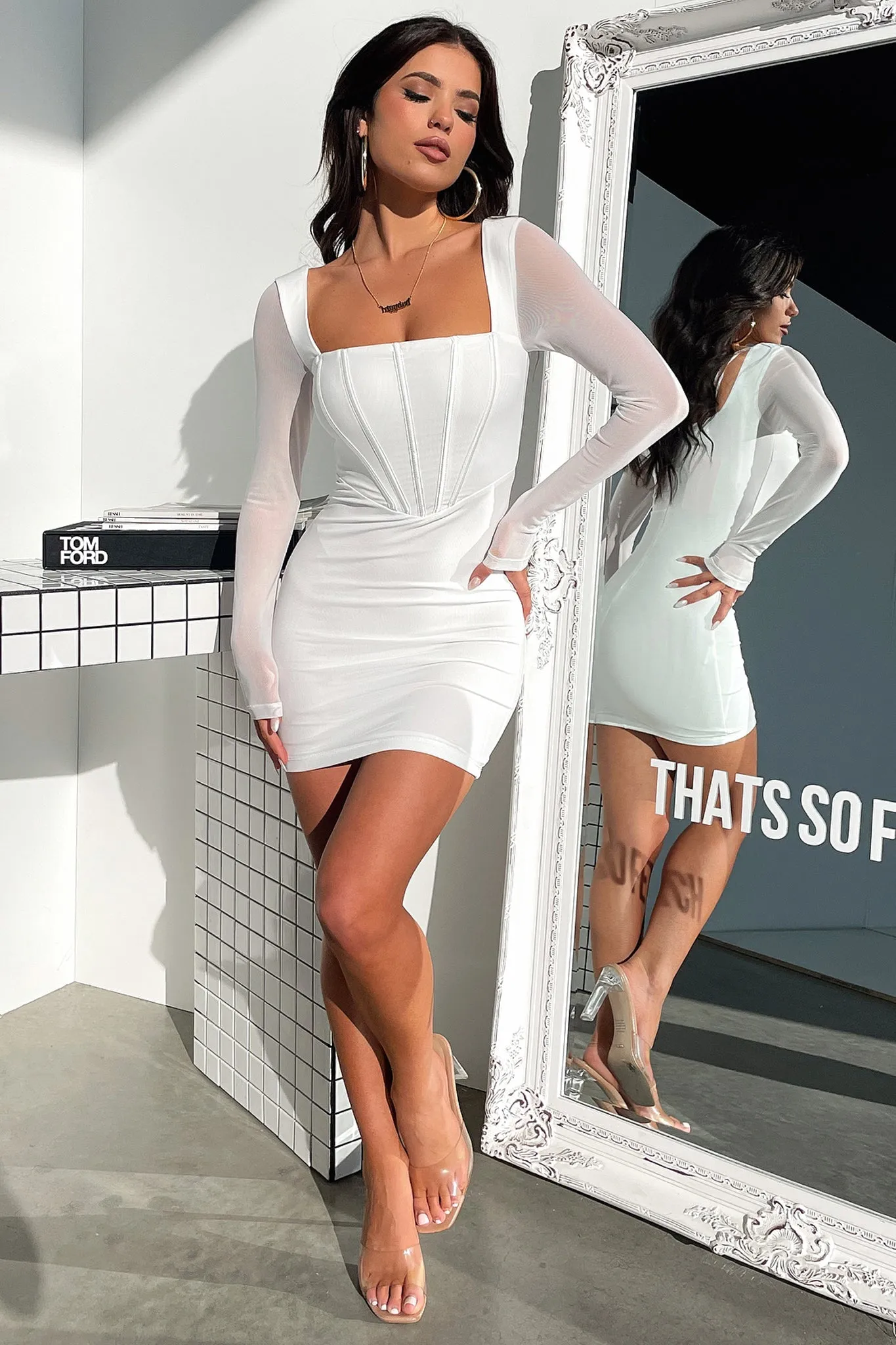 Gilmore Dress - White Sunlit Glam