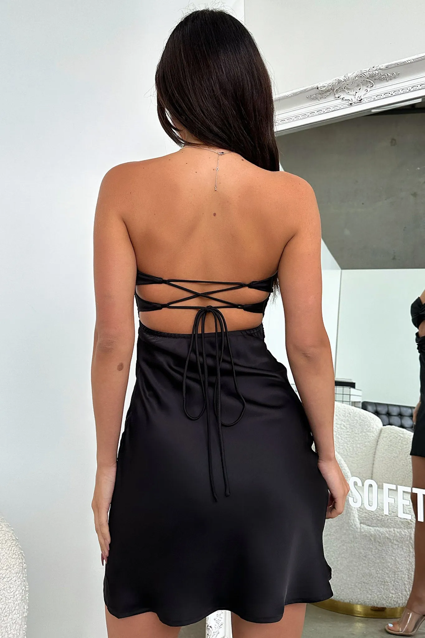 Glamorous look Hope Strapless Mini Dress - Black