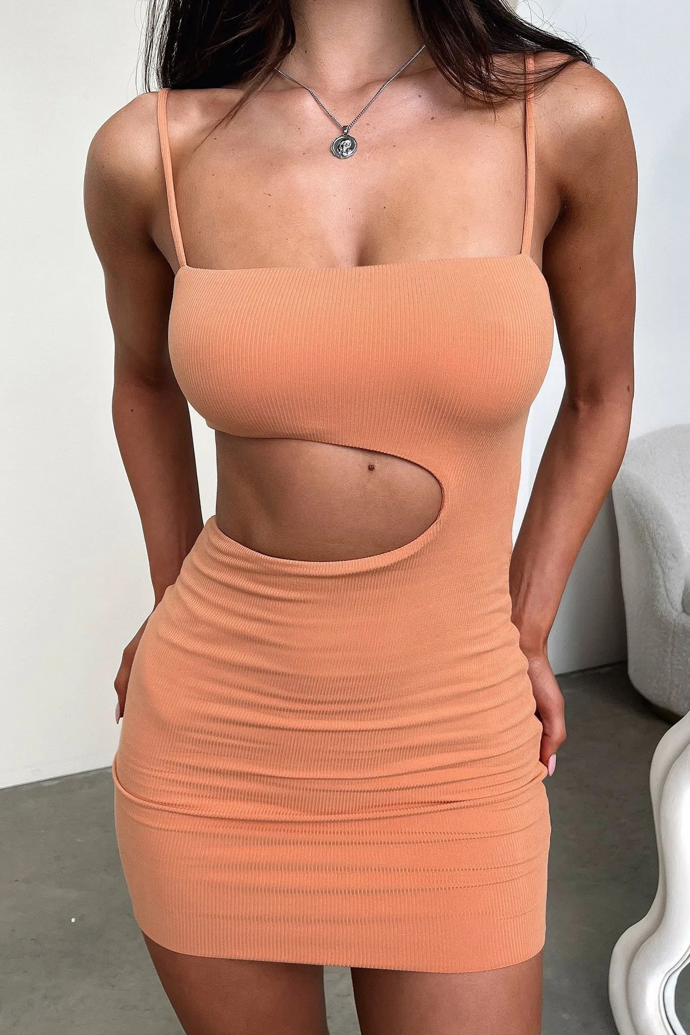 Glow Bold Avana Dress - Dull Orange
