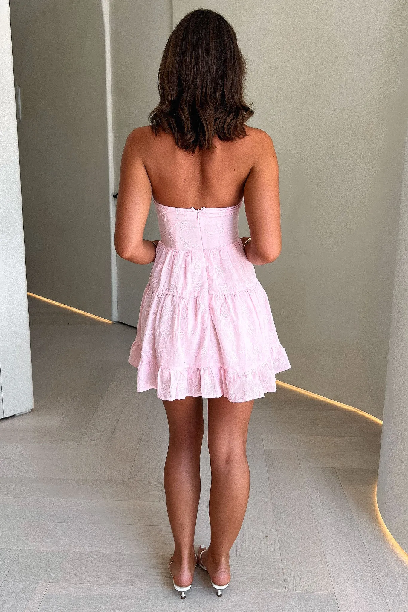 Glow Boldy Ruby Strapless Mini Dress - Pink