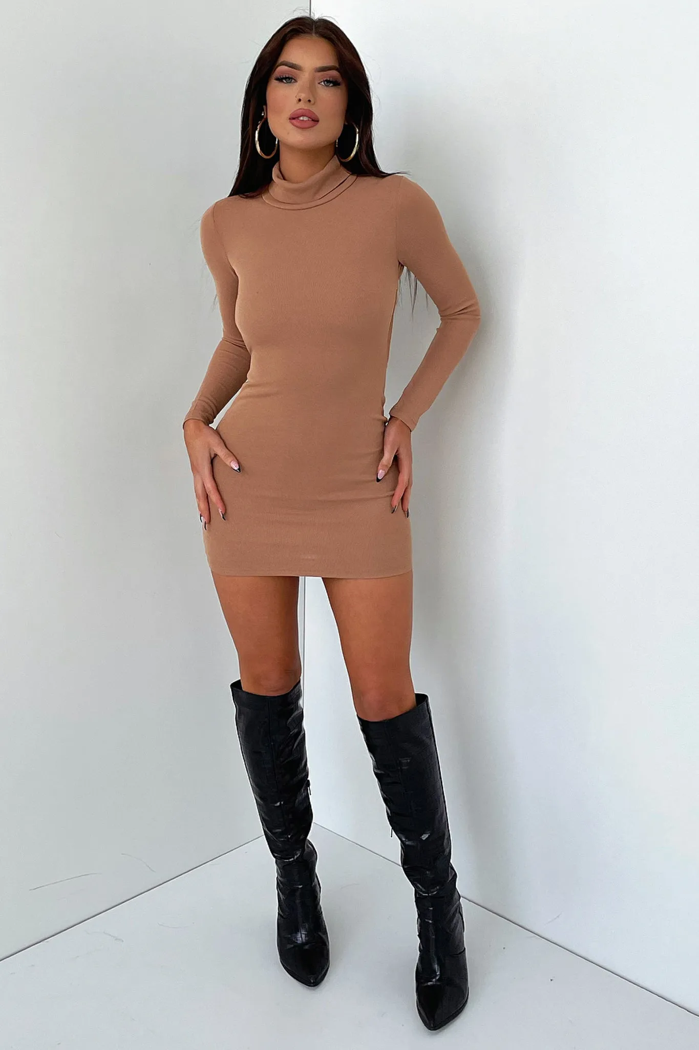 Glow Trend Prism Dress - Brown
